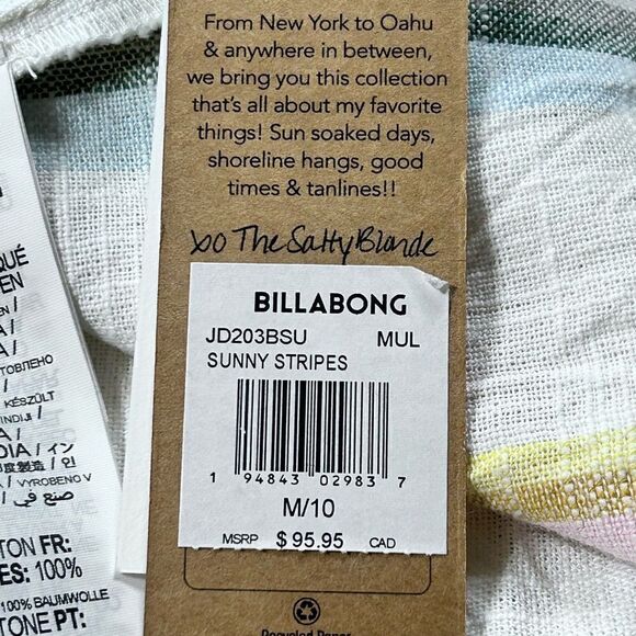 Billabong X The Salty Blonde Sunny Stripes Slip Dress - Picture 12 of 14